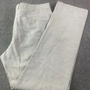 Massimo Dutti Mens Extra Fine Cotton Chino Pants Size 34x32 Gray